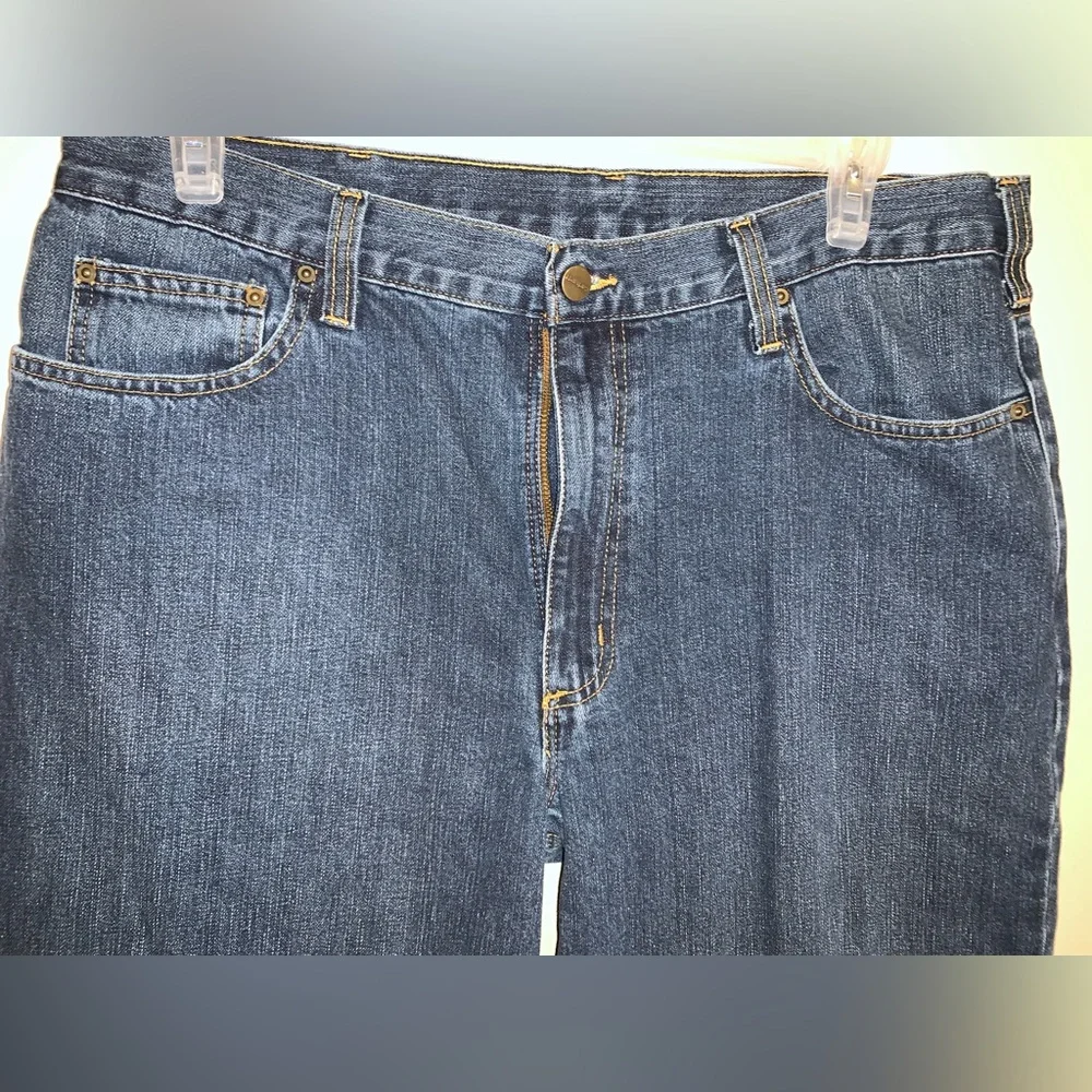 Carhartt Relaxed Fit Straight Leg jeans 101483 Holter Bedrock color sz 38x34 men